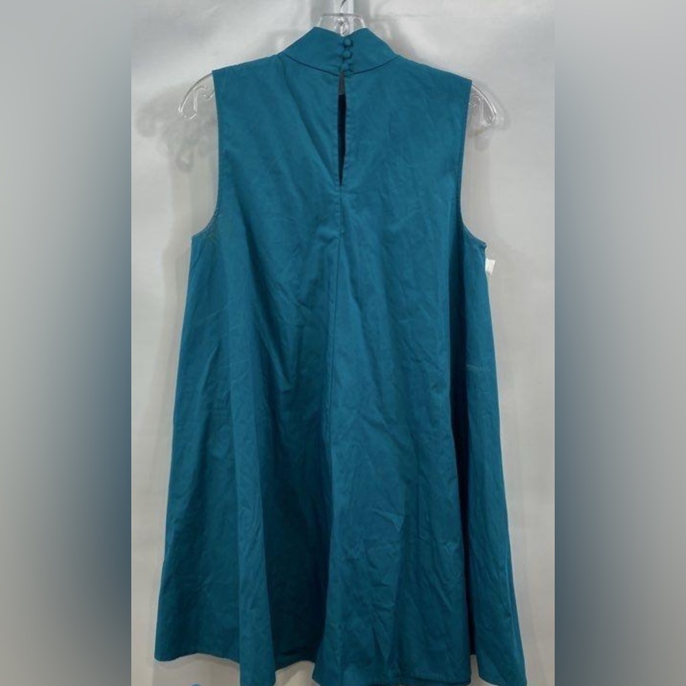 NWT Banana Republic High-Neck Pleated Swing Dress - Picture 3 of 6